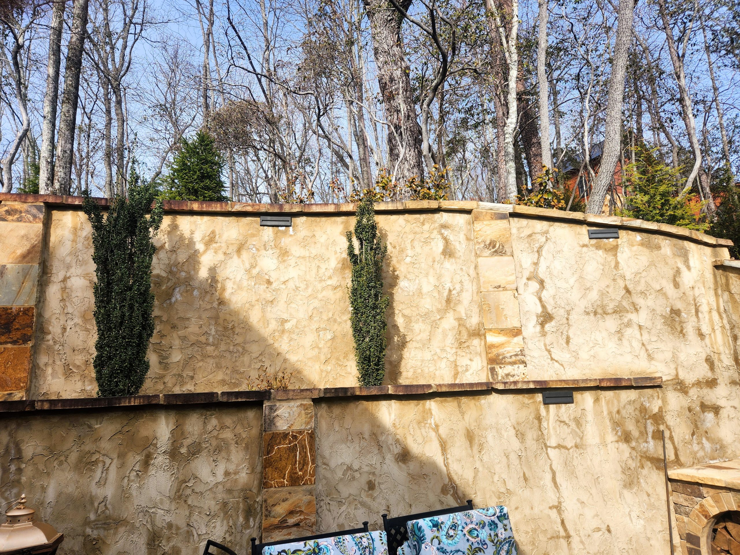 Stone wall close